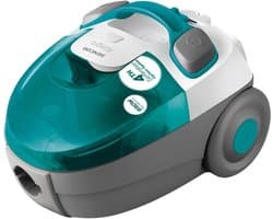 Stofzuiger zonder zak - Cilinderstofzuiger ECO - Efficiënt schoonmaken - 4e generatie cycloonsysteem - 15 liter reservoir - Grijs turquoise