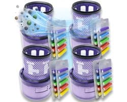 4 Stuks Premium wasbare filters geschikt voor Dyson v11 v15 - SV14 SV15 SV17 SV22 SV28 SV47 +40x geurstaafjes vervangt: #970013-02 #97001302