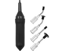 Vacuüm Zuigpen - Componenten Pen - Elektronica Reparatie - Vier Verwisselbare Tips - Lichtgewicht Ontwerp - Zwart