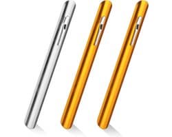 Kruimelveger RVS - Tafel Schraper - Tafel Schoonmaken - Met Pocketclip - 3 Stuks - Zilverkleurig