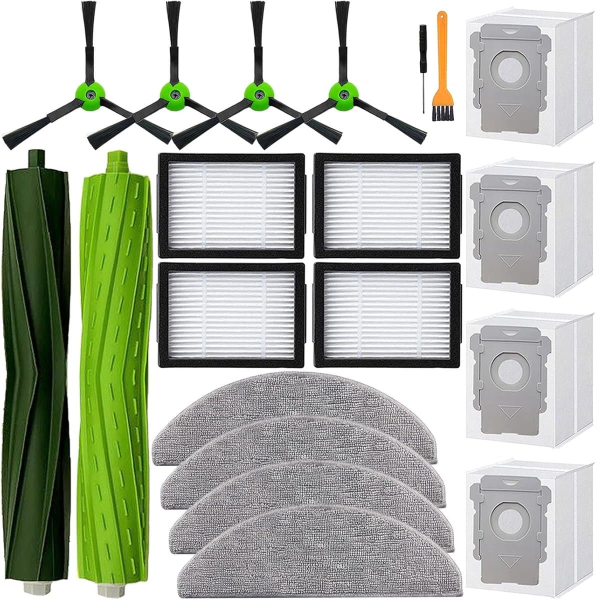 Compatibel Geschikt voor de iRobot Roomba Combo i5, i5+, Combo j5 en j5+ robotstofzuiger accessoirekit. — afbeelding 1