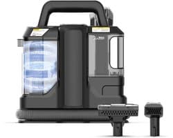 Ploutos® Vlekkenreiniger - 450 W Hoog - Draagbare Tapijtreiniger - Zwart - 30cm x 26cm x 16cm
