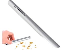 Tafelkruimelveger - Kruimelverzamelaar Schraper - Tafels Schoonmaken - Roestvrijstalen Constructie - 15 cm Lengte - Zilver