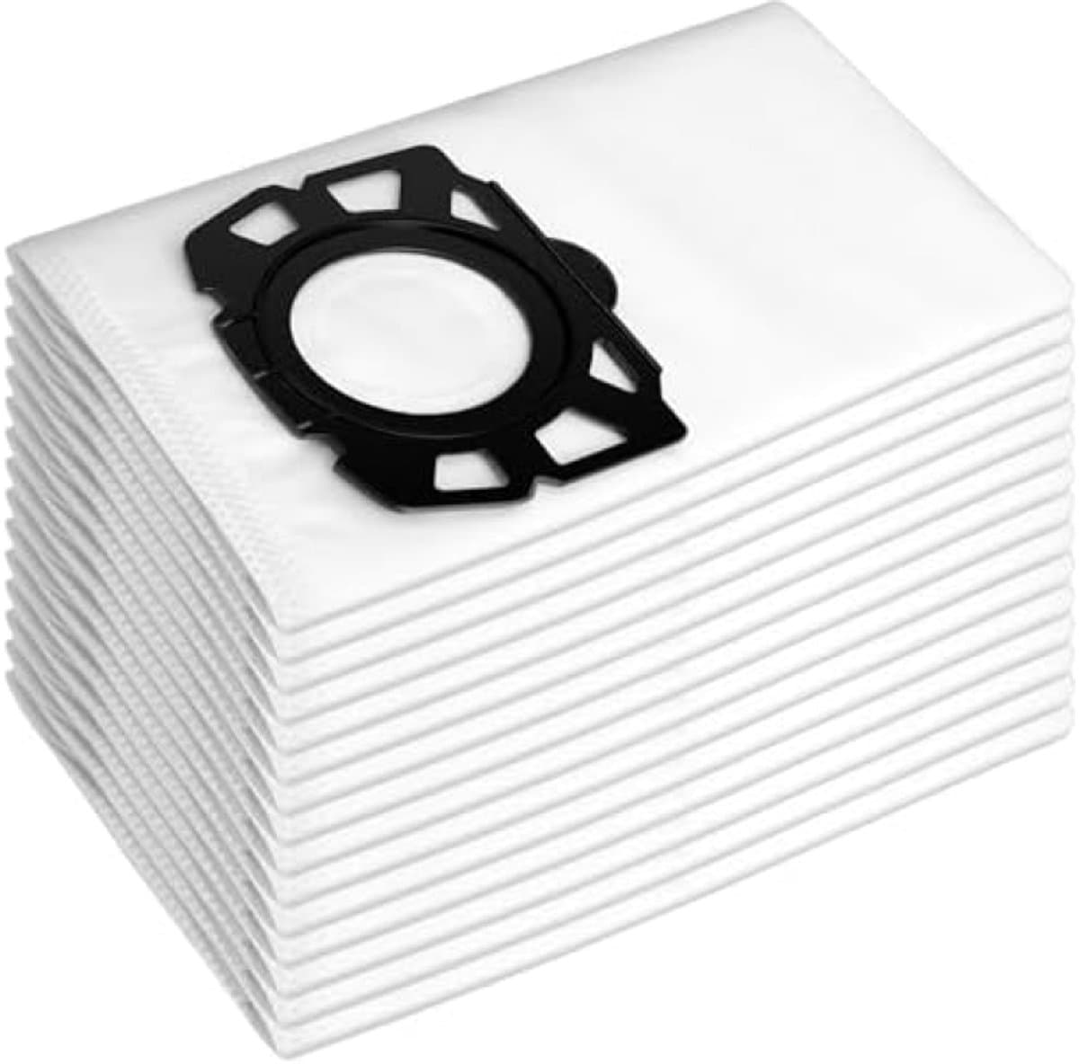 PromoHome 15 stuks vliesfilterzak vervanging geschikt voor Karcher WD4, WD5, WD5 P, stoffilterzak voor de Kärcher stofzuiger MV4,MK5,MV6 voor de stofzuiger en de nat-droogzuiger, vervanging 2.863-006.0 — afbeelding 1