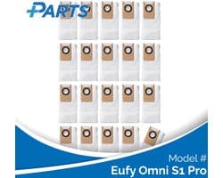 Eufy Omni S1 Pro Stofzakken (20 Stuks, Plus.Parts® alternatief voor T29B9)