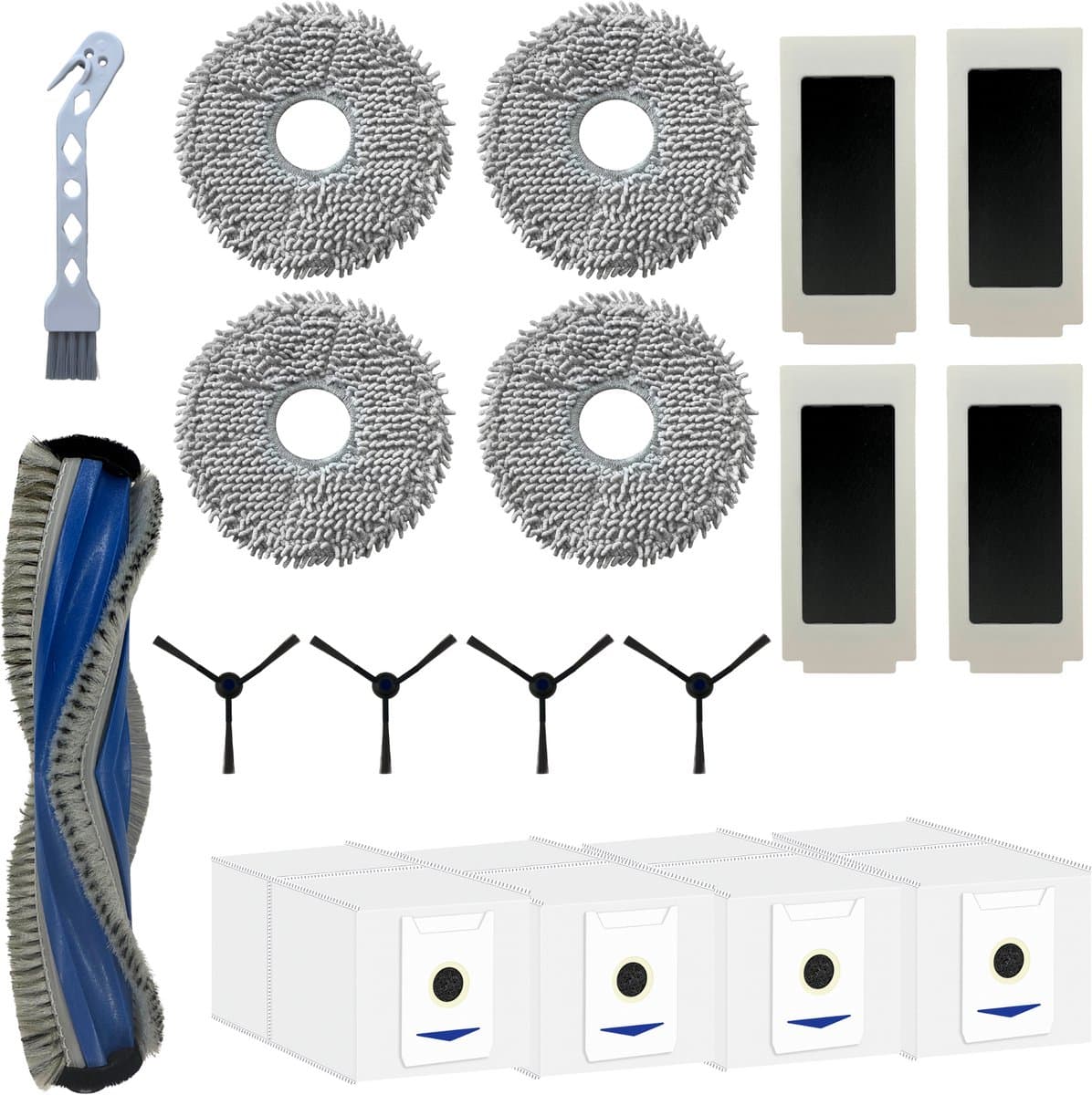 Accessoirespakket voor Ecovacs Deebot T30 Omni/T30 Pro Omni - Zak/Filter/Dweil/Zijborstel/Afzuigrol — afbeelding 1