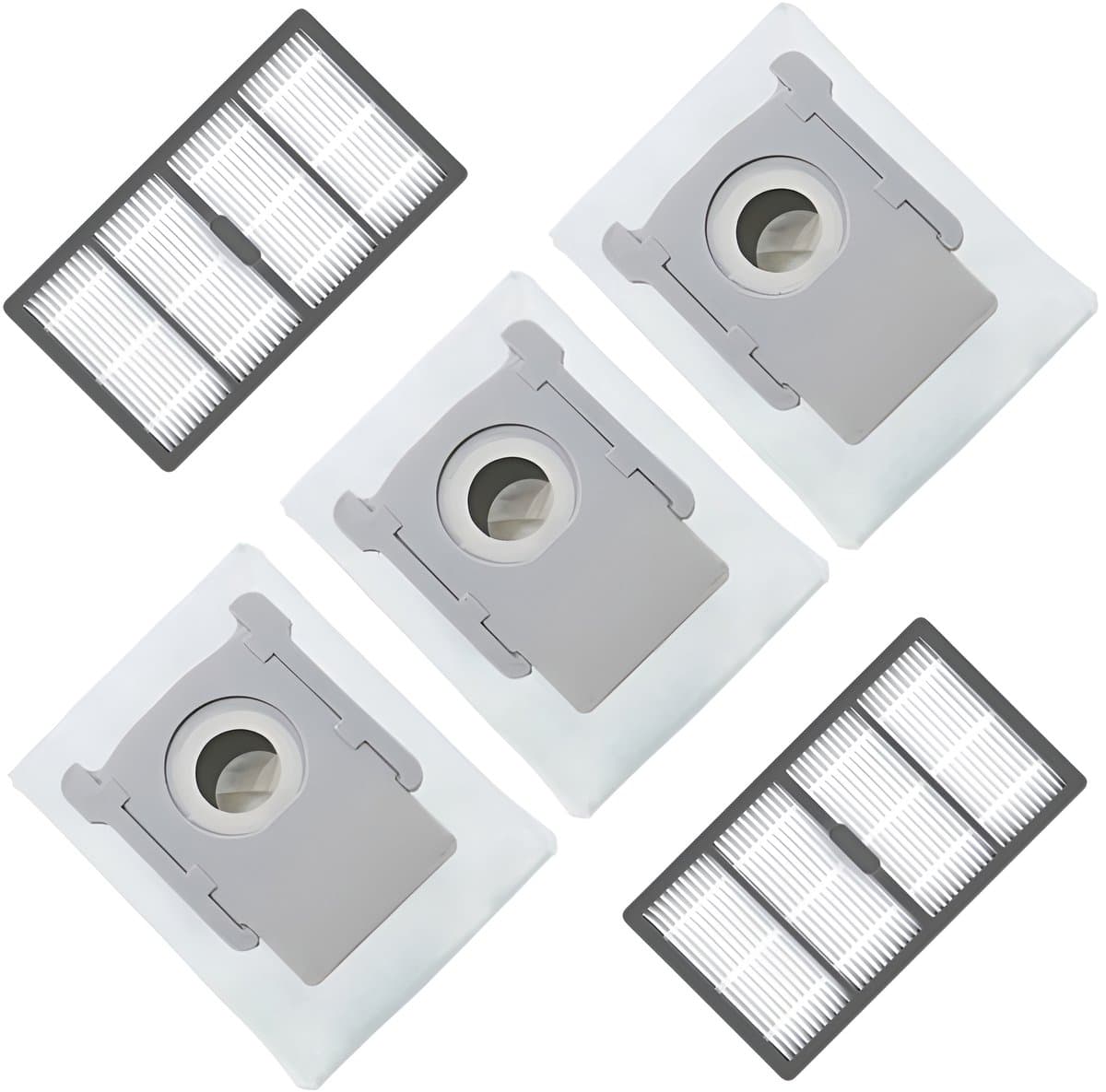 2x Filter, 3x Stofzuigerzakken accessoires / onderdelen set geschikt voor iRobot Roomba s9+ — afbeelding 1