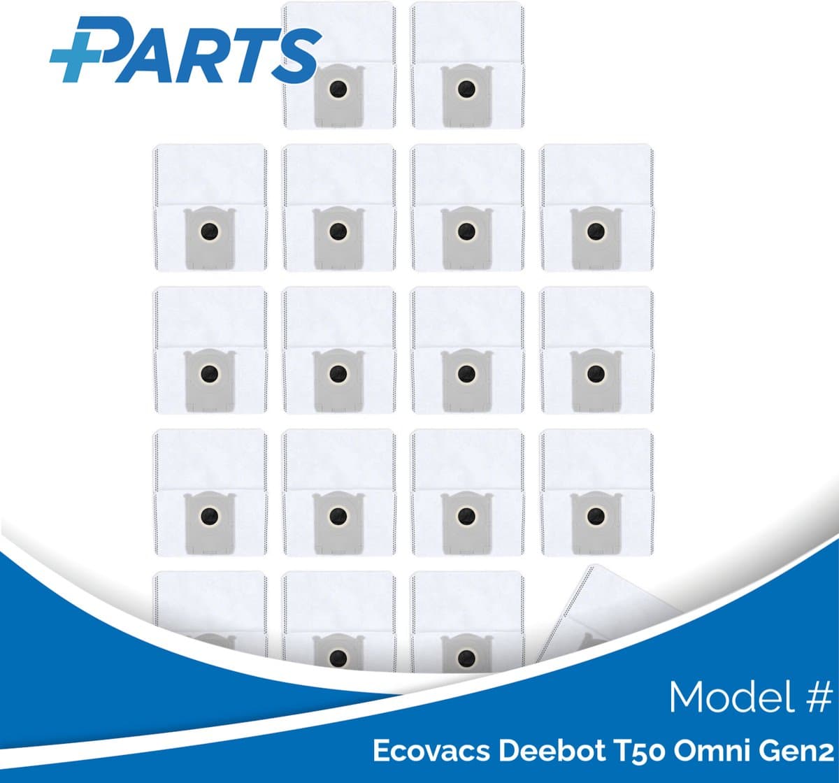 Ecovacs Deebot T50 Omni Gen2 Stofzakken (18 Stuks, Plus.Parts® alternatief voor DDB030041) — afbeelding 1