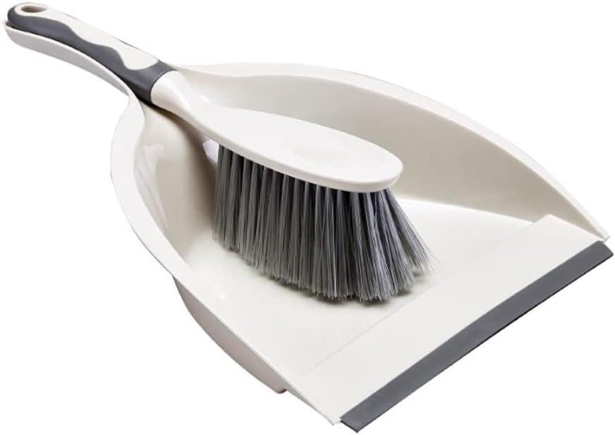 Kleine Bezem en Stoffer - Reinigingsset Desktop - Tafelblad Schoonmaken - Compact Haakontwerp - 1000 Gram - Afbeeldingskleur — afbeelding 1