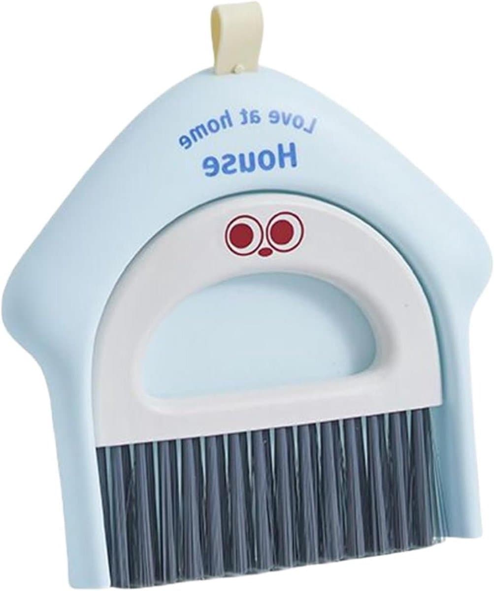 Bezem Stofblik Set - Mini Schoonmaak Gereedschap - Bureau Stof Vrij - Ruimtebesparend Ontwerp — afbeelding 1