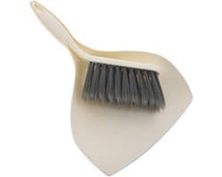 Handveger Stofblik - Reinigingsset - Thuis Opruimen - Ruimtebesparend Ontwerp - 29 x 19 cm - Beige