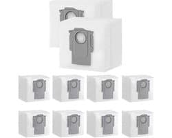 10-pack stofzakken Geschikt voor Xiaomi Roborock S7 Max Ultra / S7 Pro Ultra / Q7+ / Q7 Max+ / Q5+ robotstofzuigerstation, 3L grote capaciteit wegwerpvervangingszak, filter, borstel (1 recensie)