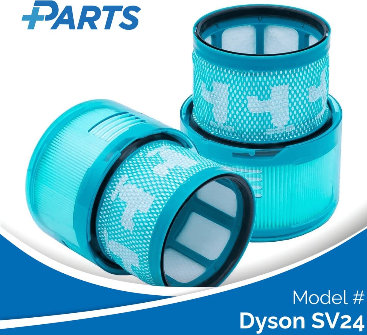 Dyson SV24 Filters (2 Stuks, Plus.Parts® alternatief voor 972352-01) — afbeelding 1