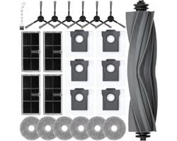 JGS Premium - Accessoire set voor robotstofzuiger met 24 stuks - Hoofdborstel, stofzakken, dweilpads, filters, zijborstels - Geschikt voor verschillende modellen