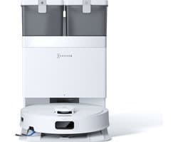 ECOVACS - DEEBOT T30C Gen 2 - Stofzuig en dweilrobot (Wit) - 25.000 Pa zuigkracht- Zelfreinigende Robotstofzuiger met Warmwater – Dweilsysteem - Automatisch Leegstation - Geschikt voor dierenharen