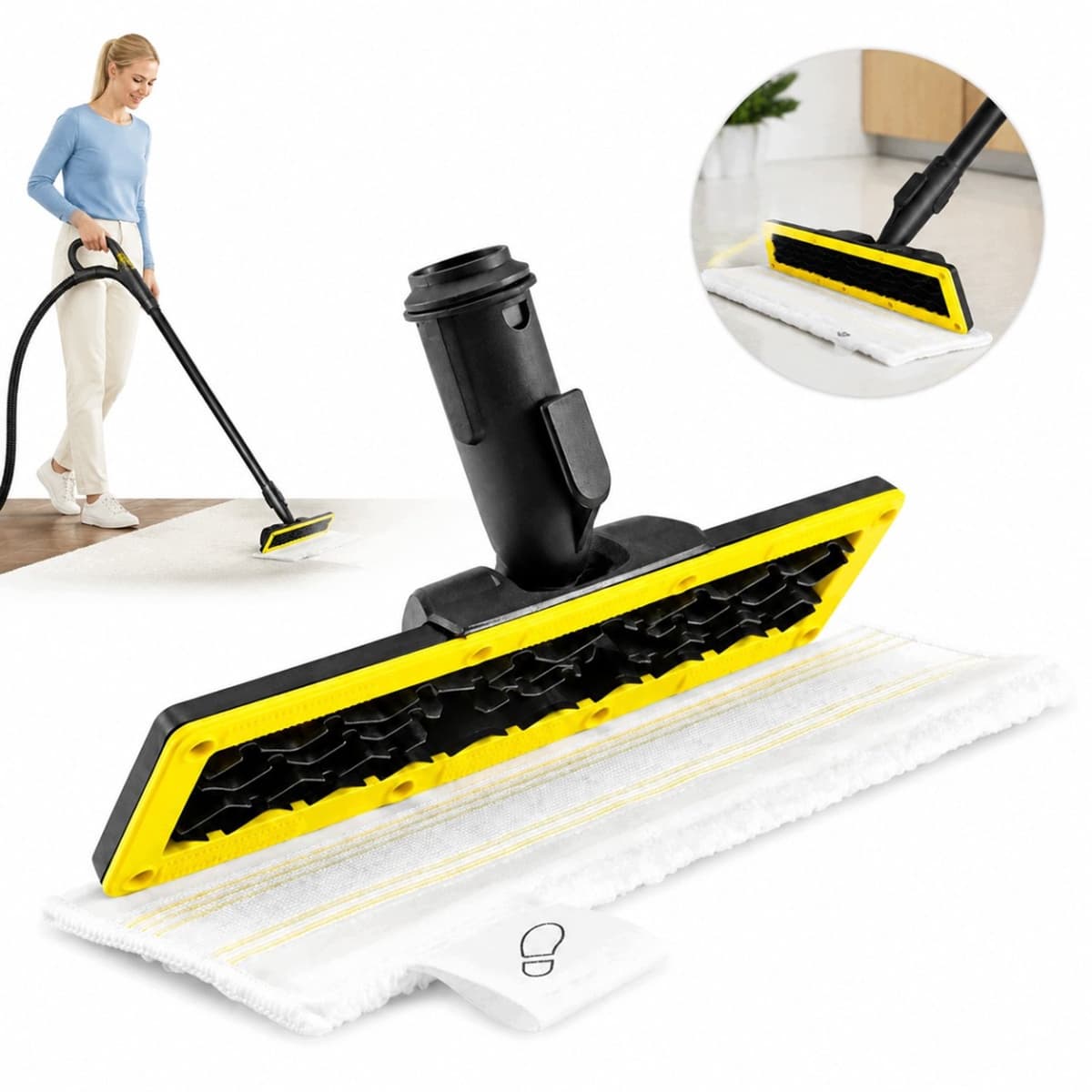 Karcher EasyFix Vloermondstuk met Microvezeldoek voor SC 1-5 — afbeelding 1
