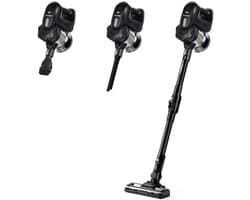 Hyundai Electronics - Premium flexibele draadloze steelstofzuiger - 100 watt - Shadow - Met knikstang