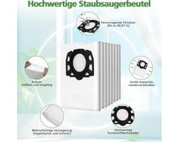 SnelShoppen - Stofzuigerzakken voor Kärcher WD3S WD 3S WD2 Plus KFI 357 SE4001 SE4002 KWD1 - 12 Stuks Lichtgewicht Nylon
