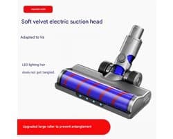 Geschikt voor Dyson V6 stofzuiger accessoires soft fluwelen roller zuigkop bodemborstel voor stofzuiger onderdelen, soft fluwelen bodemborstel 1 stuk