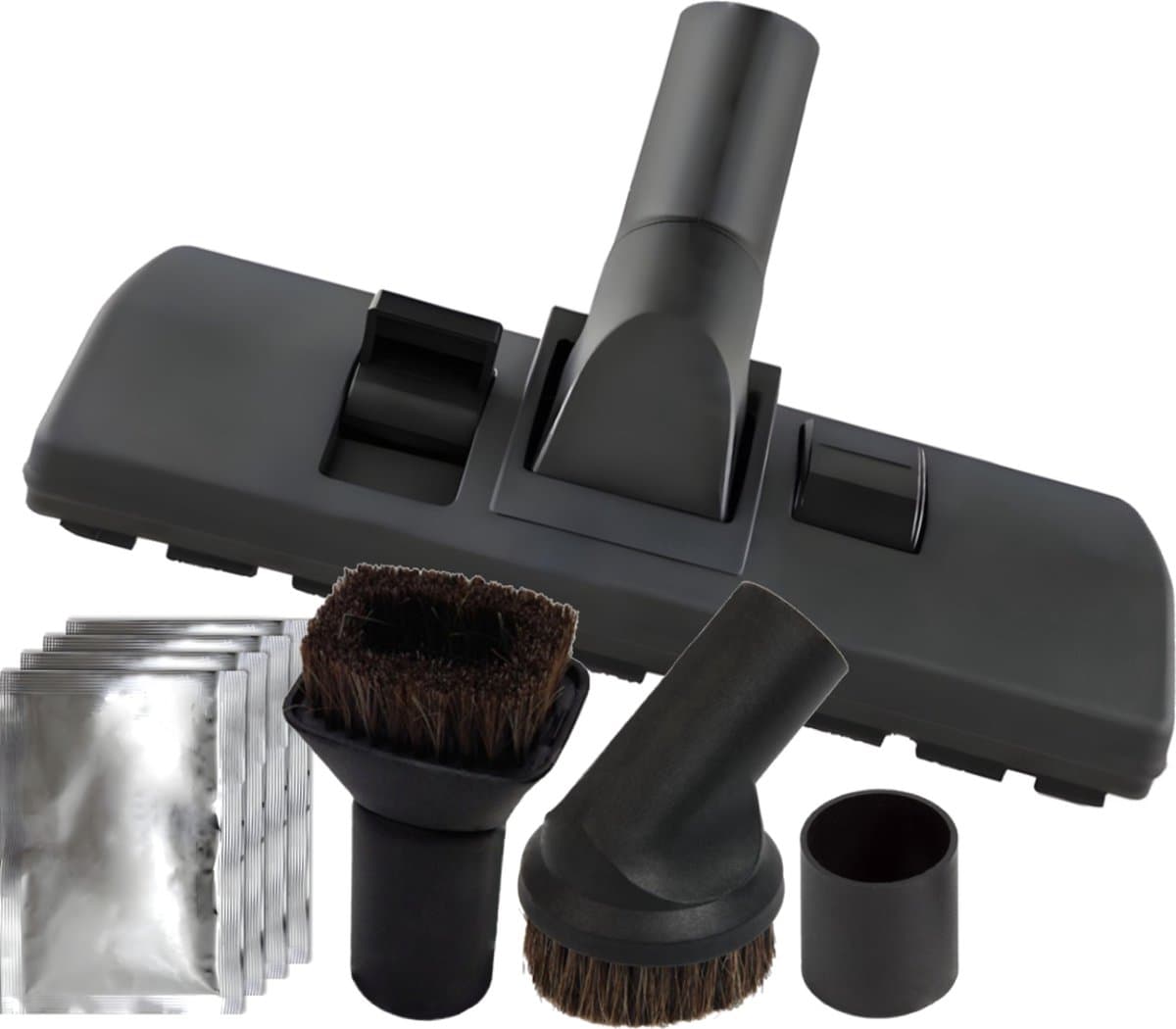 Opzetstuk set combi zuigmond en plumeau meubel borstels geschikt voor Philips, AEG, Karcher, Bosch, Numatic, Henry, Nilfisk Mondstuk, stofzuigervoet — afbeelding 1