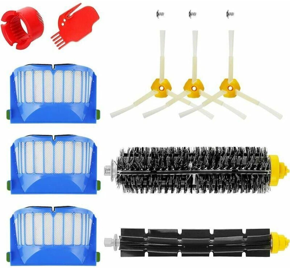 Vervangende Rollen, Filters & Borstels Kit Geschikt voor iRobot Roomba 600 Series (671, 692, 694, 697, 698, 650, 651, 660, 690) — afbeelding 1