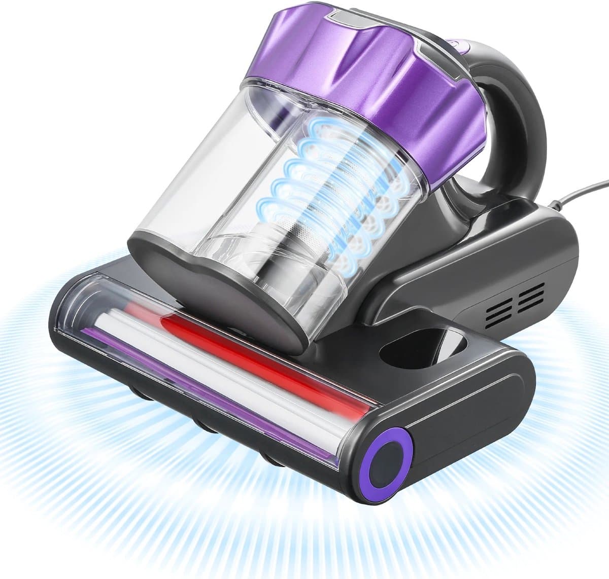 Norvia Handstofzuiger Met Verwarming En Ultrasoon - Stofzuiger Voor Bank En Matras - Diepe Reiniging Voor Allergenen Vuil En Stof — afbeelding 1