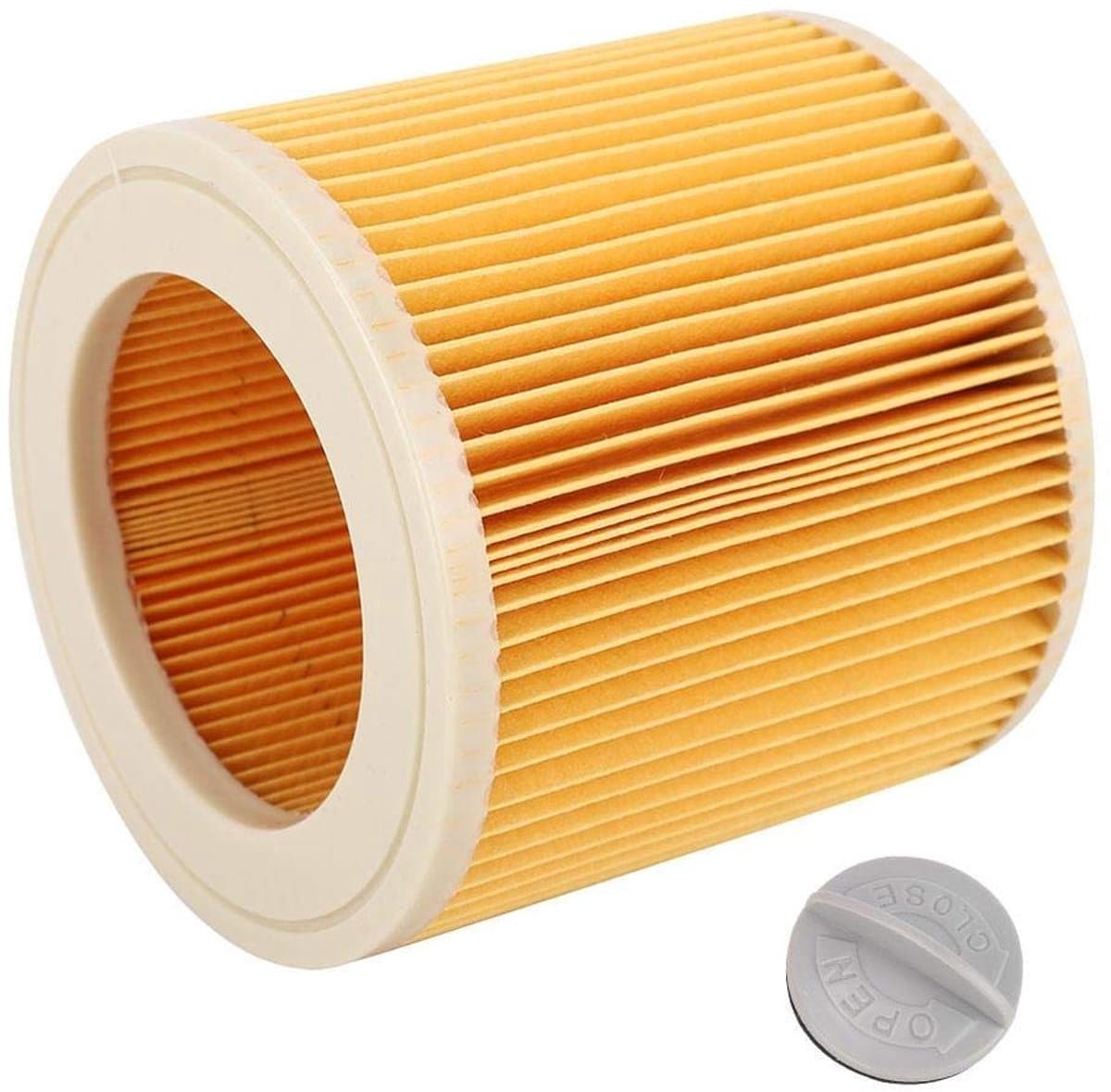 Dailygoods- Cartridge Filter - Stofzuigerfilter - Compatibel voor Kacher A2004/A2054/A2204/A2656 - Allergieën - Eenvoudige installatie - Gloednieuw 120x120x112mm — afbeelding 1