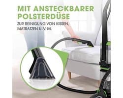 Vloerreiniger – Tapijtreiniger – Waszuiger – Meubelreiniger – Dweilmachine – Grote tanks 1,5L – Reserveborstel & Tapijtshampoo inbegrepen