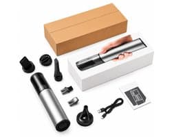 DPLUNIQ Handstofzuiger - Kruimeldief - Stofzuiger - Kruimelzuiger - Draadloos - Incl. Accessoires - 360° - Ultra licht - Grijs
