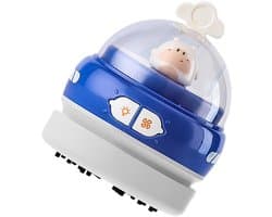 Desktop Stofzuiger - Kruimeldief Bureau - Bureau Reinigen - USB Oplaadbaar - 11.9x9.1x9.1 cm - Paars