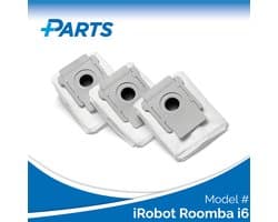 iRobot Roomba i6 Stofzakken (3 Stuks, Plus.Parts® alternatief voor 4626194 / 4640235)