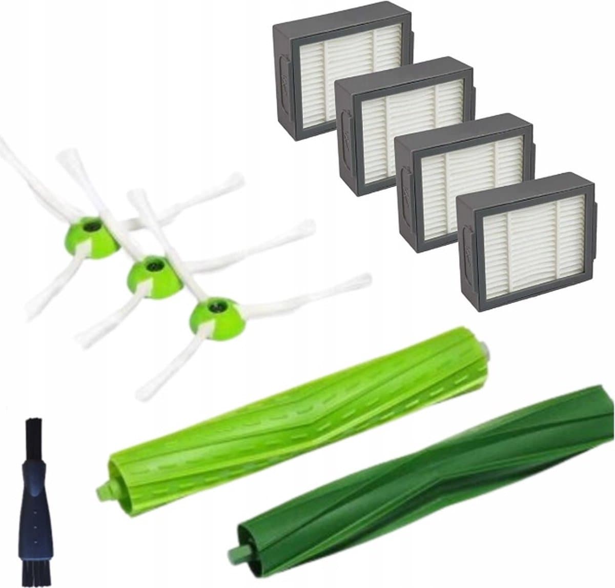 Set borstelfilters vervanging voor iRobot Roomba E5 E6 E7 I7 fi3+ i4+ i6+ i8+ e5 e6 - Roomba e4 Roomba e5 Roomba e6 Roomba i3 Roomba i4 Roomba i5 Roomba i6 Roomba i7 Roomba i7+ Roomba i8 — afbeelding 1