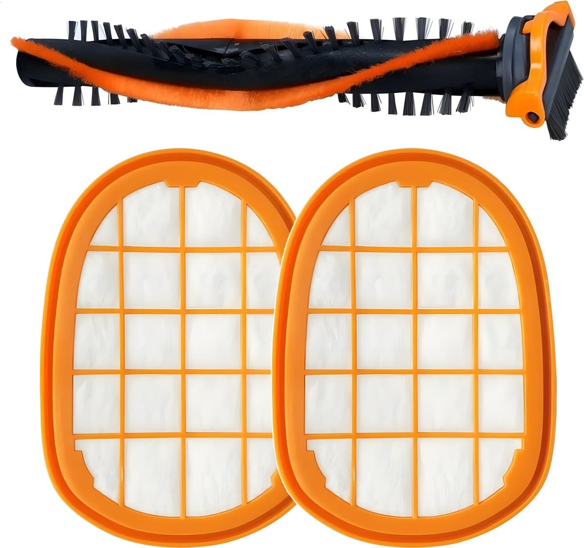 1x Hoofdborstel en 2x Filter set geschikt voor Philips SpeedPro Max - Vervanging onderdeel accessoires CP0663 / CP0667 — afbeelding 1