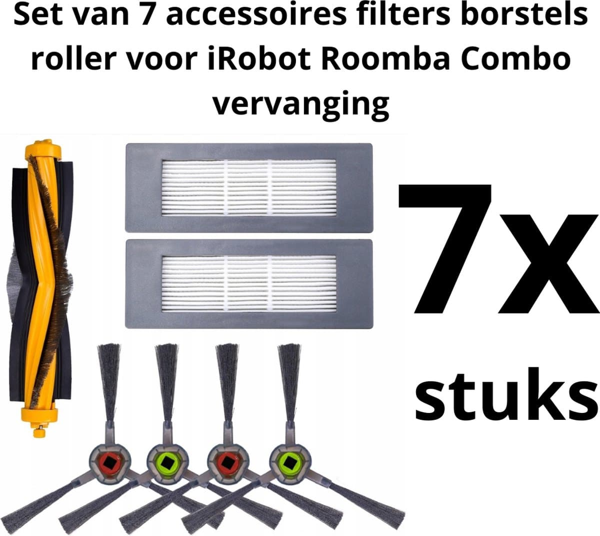 iROBOT ROOMBA COMBO REINIGINGSROBOT KIT - VERVANGING 7 stuks. Een vervanging die net zo goed is als het origineel. — afbeelding 1