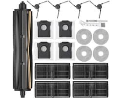 Vervangende accessoireset voor Dreame L10s Ultra Gen 3, X40 Ultra Complete, L40 Ultra, X40 Master en Mova P50 Pro Ultra – 1 TriCut-hoofdborstel, 4 stofzakken, 4 HEPA-filters, 4 doeken en 4 zijborstels
