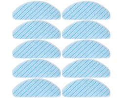 Dailygoods- Wasbare Doekjes 10 Stuks - Hoogwaardige Materialen - Duurzaam - Machinewasbaar - Sterke Wateropname - Geschikt voor Ecovacs Deebot - Reinigingsdoekjes