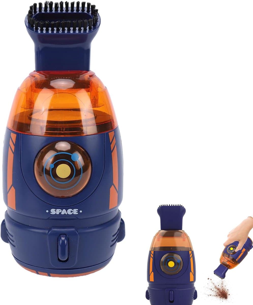 KZQ Mini bureaustofzuiger 600 Pa zuigkracht - Compact en draagbaar voor gumresten papiersnippers en toetsenbordstof - Capaciteit 55 ml - Blauw — afbeelding 1