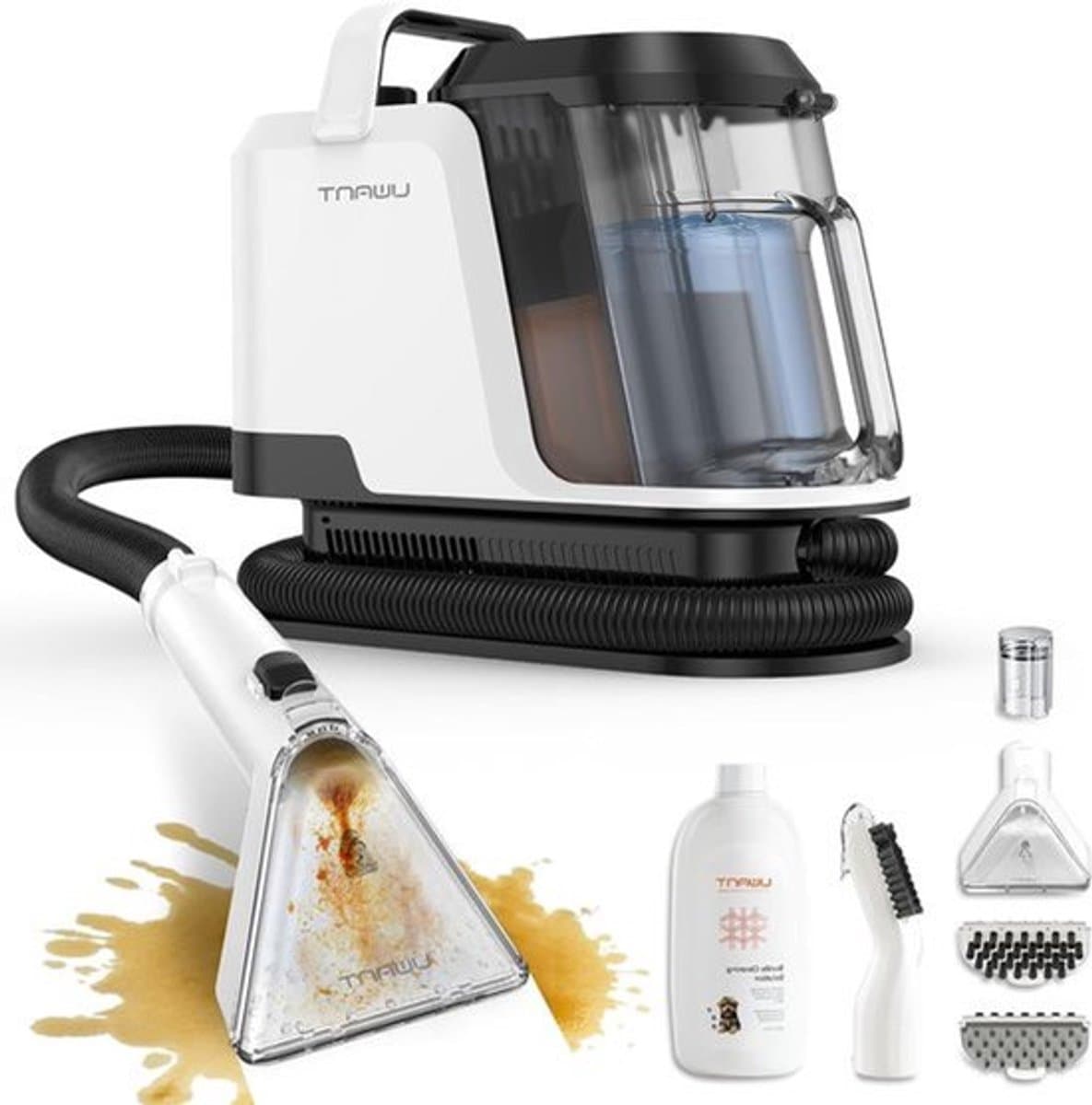 Tapijtreiniger – Vloerreiniger – Tapijtshampoo – Meubelreiniger – Auto-interieurreiniger – Krachtige Zuigkracht 18 kPa – Groot Waterreservoir 1,2 L — afbeelding 1