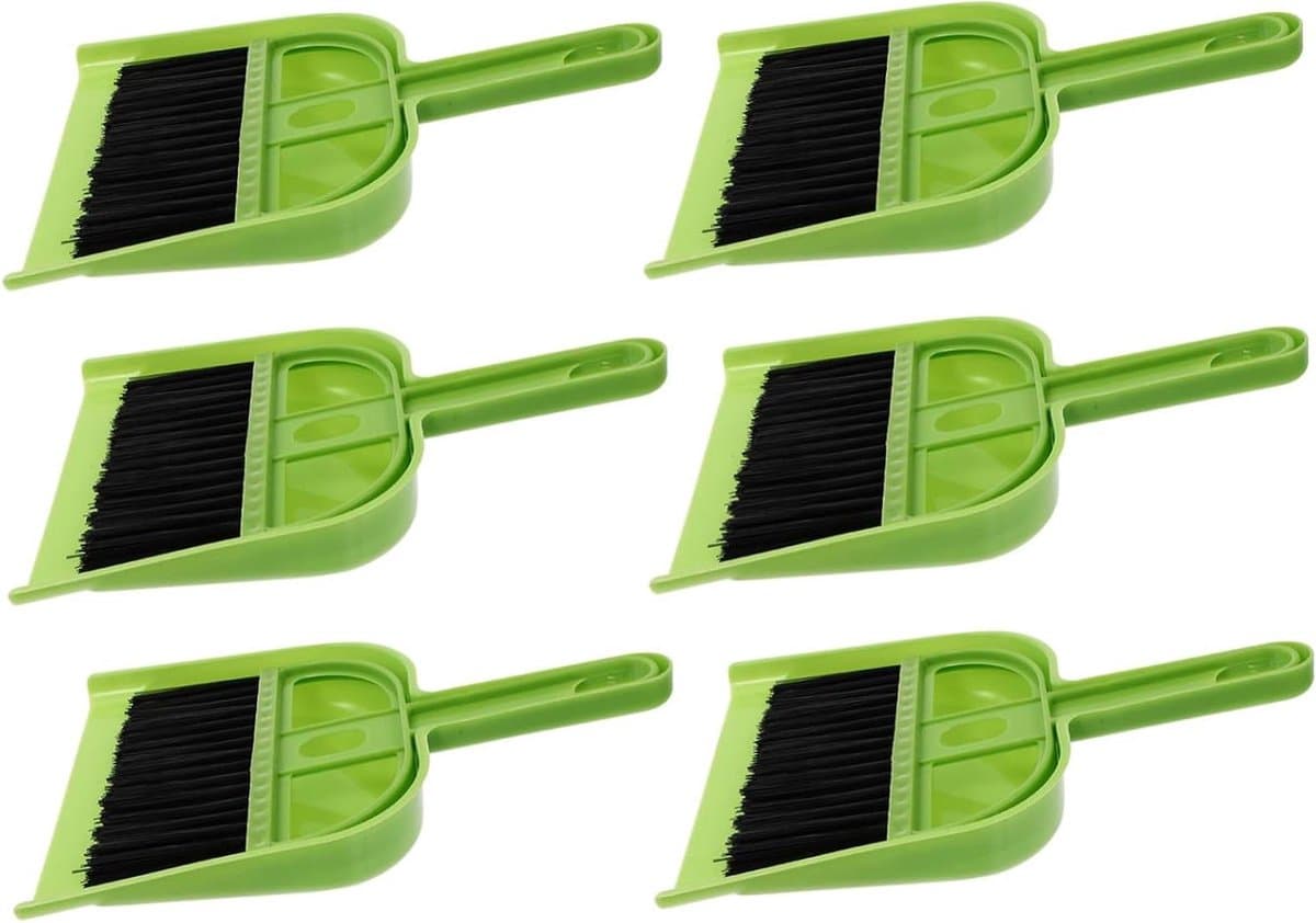 Mini Bezem Stoffer - Schoonmaakset - Bureau Schoonmaken - Compact Ontwerp - 6 Sets - Niet gespecificeerd — afbeelding 1