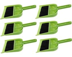 Mini Bezem Stoffer - Schoonmaakset - Bureau Schoonmaken - Compact Ontwerp - 6 Sets - Niet gespecificeerd