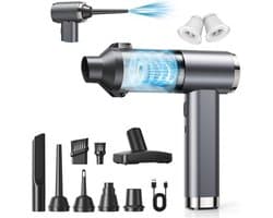 Handstofzuiger Draadloos 25000Pa – 4-in-1 Autostofzuiger – HEPA Filter – 25 Min Batterijduur