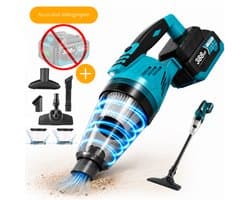 Instava Kruimeldief met LED Licht – Geschikt voor Makita LXT 18V Accu – Draadloze Handstofzuiger – 10kPa Zuigkracht – 750ML – Zonder Accu – Kruimeldief voor Auto & Huis
