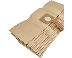 vhbw 10 stuks stofzakken, compatibel met Rowenta RB 57, 68, 67, 59, 58, 69, 60, 62, 61, 64, 63, 66, 65 stofzuigers – vulvolume 20 l, 34 cm x 23,7 cm, bruin