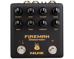 NUX NDS-5 analoge dubbele effect pedaal distortion FIREMAN