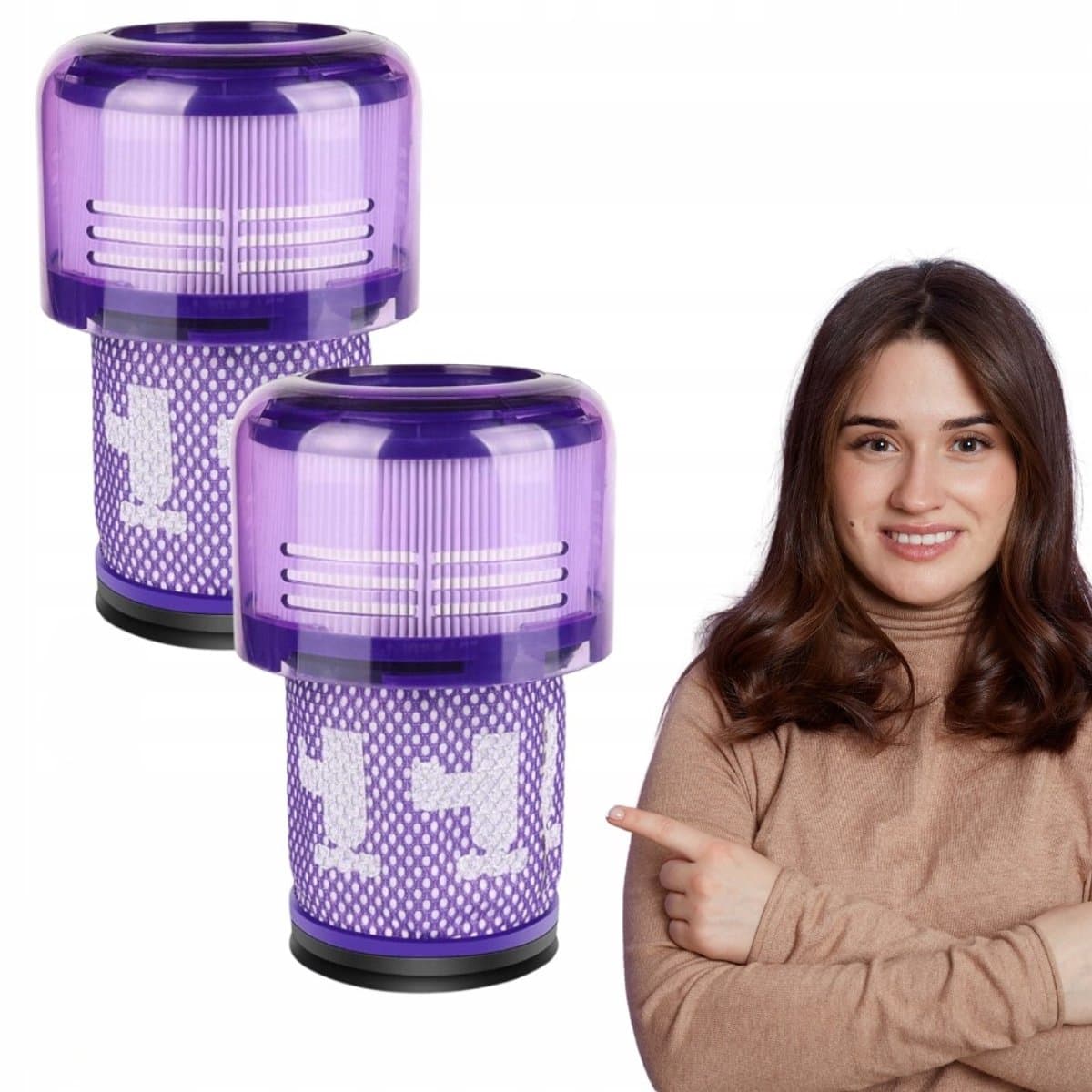 AreoSe - HEPA-filter voor Dyson V12 Detect Slim Absolute - 2 stuks — afbeelding 1