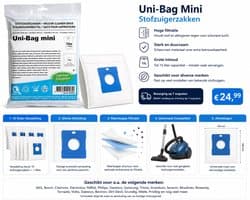 Microfiber Stofzuigerzakken – Geschikt voor AEG, Nilfisk, Samsung – 10 Stuks + Filter