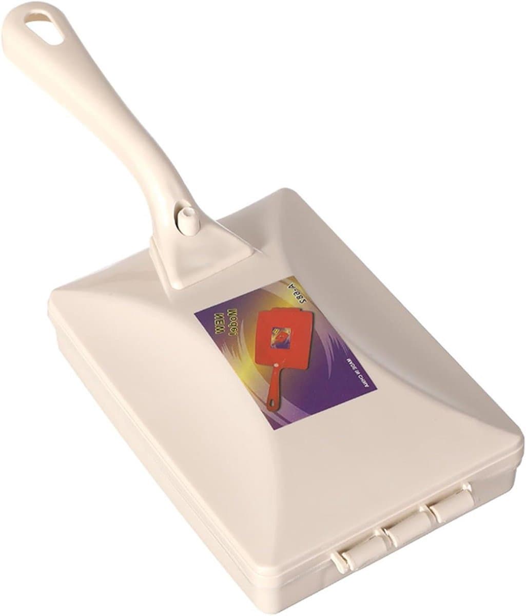 Kruimelveger Handmatig - Kruimelborstel - Snel Opruimen - Dubbele Rolborstels - 26 cm - Beige — afbeelding 1