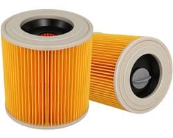 Patroonfilter compatibel met Karcher - 2 stuks vervanging voor WD2 WD3 MV2 MV3 Serie A K SE 4001 SE 4002 nat- en droogstofzuigers - onderdeelnummer KAR64145520 van Gekufa.