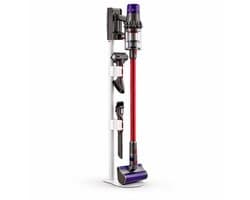 DEGG® - Stofzuiger Standaard Geschikt voor Dyson V7 V8 V10 V11 V12 V15 – Vrijstaand met Accessoirehouders – Zonder Boren – Wit