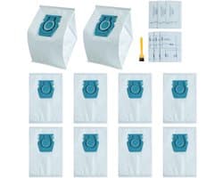 Set van 10 vervangende stofzuigerzakken geschikt voor Miele Guard M1 L1 S1 serie stofzuigers, inclusief 3 filters en 1 borstel - voor dagelijks gebruik in slaapkamers, woonkamers en keukens